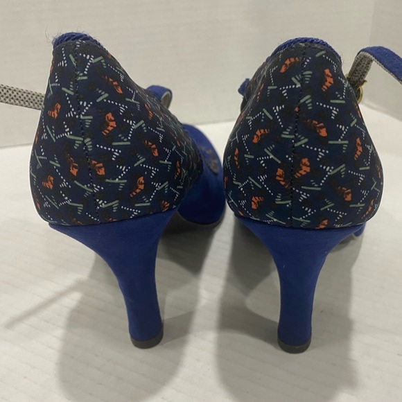 Ruby Shoo Vintage Blue High Heels Size 7/40 PLEASE NOTE like US 8-9 NOT A 7 - Picture 6 of 6